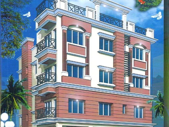 Architect’s view of Trans Amber, a G+3 apartment building