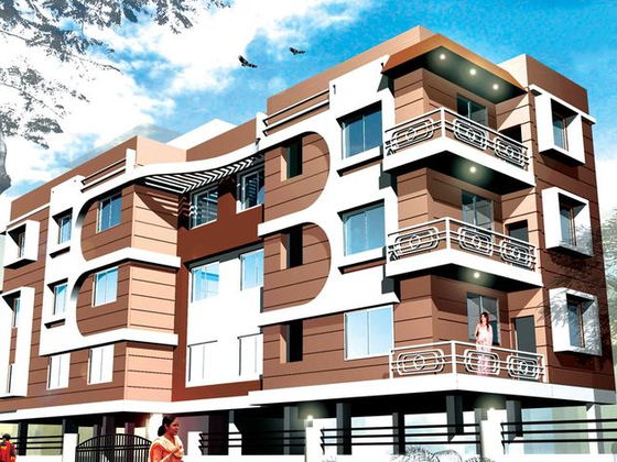 Architect’s view of Trans Topaz, a G+3 apartment building